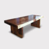 meja kayu solid trembesi minimalis modern