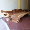 Bangku kayu glondon besar utuh solid antik