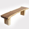 bench bangku taman kayu solid trembesi