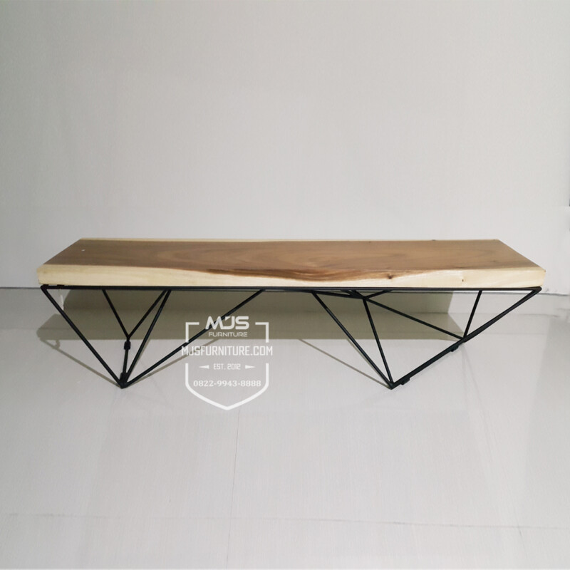 bangku bench kayu solid trembesi industrial