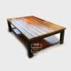 coffee table industrial kaki besi