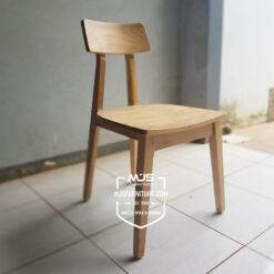 kursi cafe jati warna bleaching natural