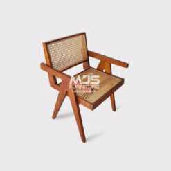 Kursi cafe minimalis kombinasi rotan