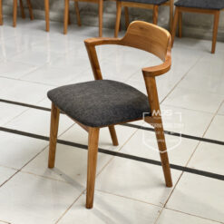 kursi cafe jati simple arms tanganan