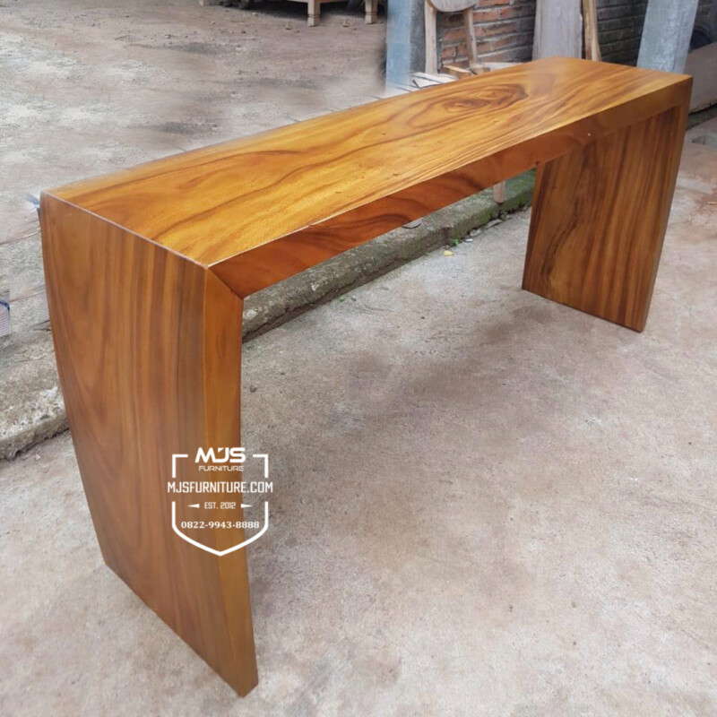 meja konsul voyer kayu trembesi