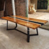 meja meeting kayu resin tengah river