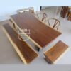 jual meja trembesi kayu solid utuh