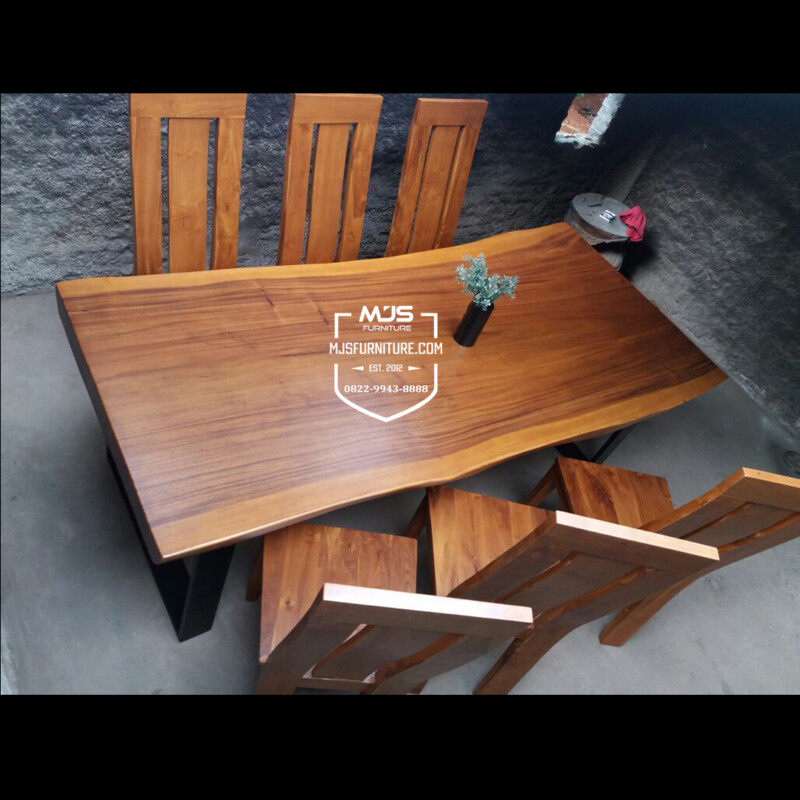 set meja makan trembesi minimalis