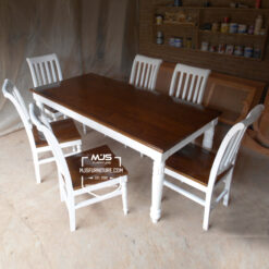 set meja makan classic minimalis jepara