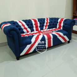sofa chesterfield union jack bendera inggirs