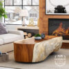 coffee table kayu solid suar trembesi