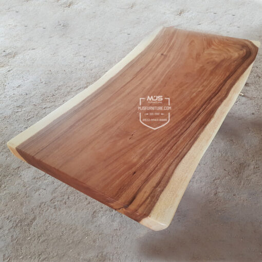 Top table papan kayu solid trembesi suar