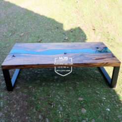 coffee table meja tamu river flow kayu erosi antik jepara