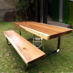 meja kaki stainless gloss