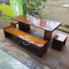 set meja trembesi Jepara