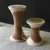 kursi stool kayu suar trembesi bundar ramping