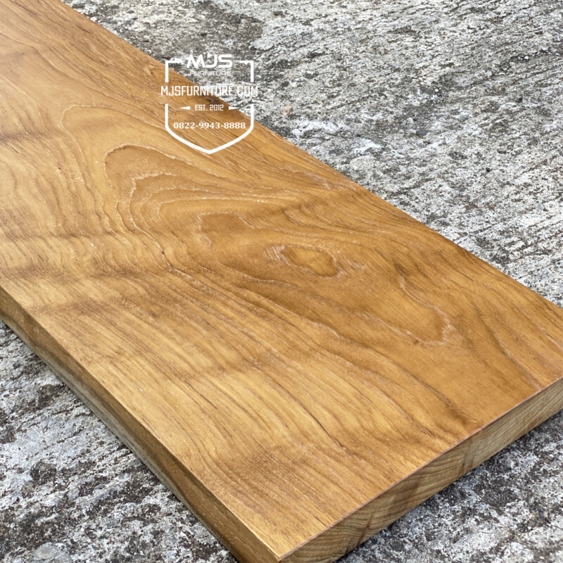 papan tangga kayu solid jati utuh