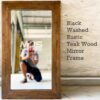 blackwashed rustic mirror frame