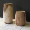 Stool Bundar Kayu Trembesi Solid