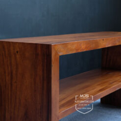 meja kayu solid trembesi konsul kotak
