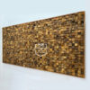 aesthetic rustic teak wood wall decor