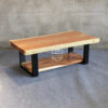 coffee table kayu trembesi natural modern