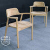 kursi cafe rustic white washed