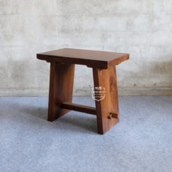 meja cafe kayu solid trembesi