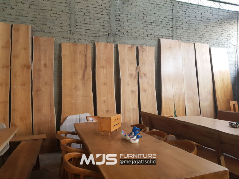 koleksi papan meja jati solid untuk pintu
