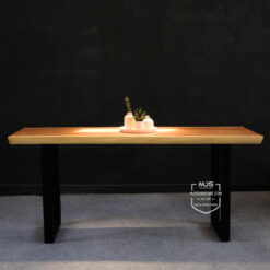 meja konsul kayu trembesi solid