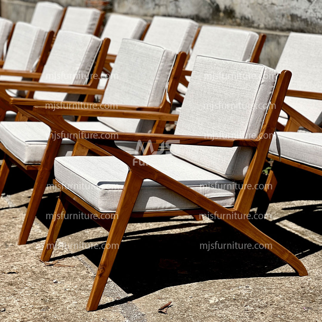 kursi cafe jati lazy chair