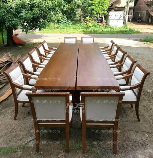 meja meeting conference table besar dan panjang kayu solid