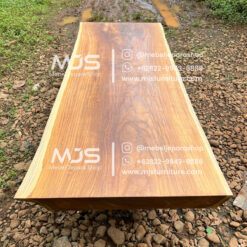 papan meja jati solid utuh tanpa sambungan