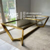 kaki meja stainless emas