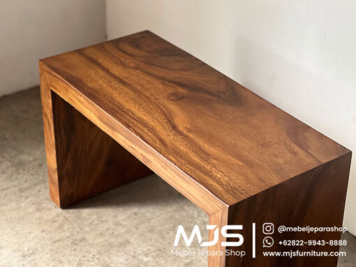 meja konsul kotak minimalis kayu solid