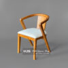 dynamic solid teak wood dining chair