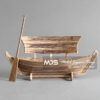 rustic antique traditional boat wood bench