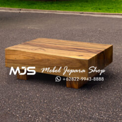 solid wood coffee table log