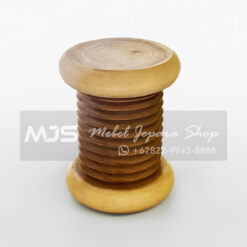solid wood suar stool bolt model