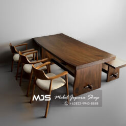 suar solid wood dining table