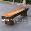 Solid suar wood thick bench