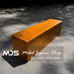 Solid Wood log Bench