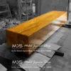 Balok kayu solid utuh padat