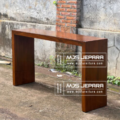 meja konsul kotak simple kayu solid minimalis Jepara