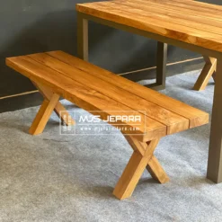 bangku jati taman outdoor