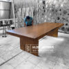 meja kayu solid besar trembesi