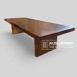 meja kayu solid trembesi besar suar