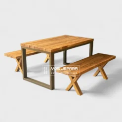 meja jati outdoor premium
