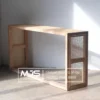 meja konsul kayu jati rotan