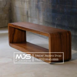Meja Cabinet TV Hollow Simple Minimalis Kayu Solid